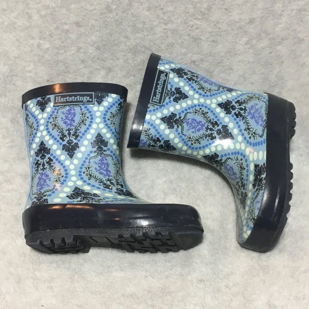 Hartstrings Toddler Rainboots Size 6 Blue